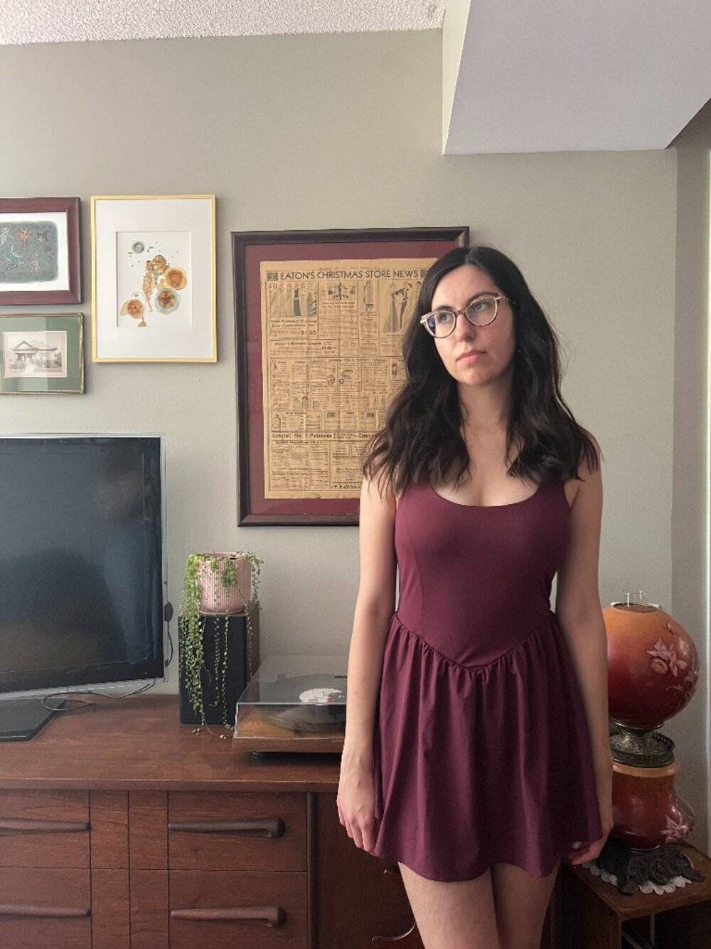 Halara Balletcore Dress in Plum (with shorts and pocket!) Skort Tennis Athletic
